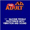Image 1 : 14″ Wide Silicone Female Posterior With Vibration & Sound