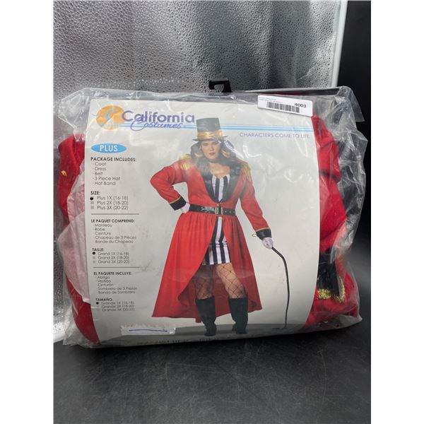 California Costumes Plus Circus Ringmaster Costume Set Size 1-18 Ladies