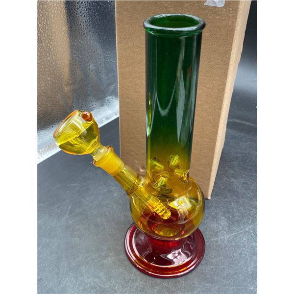 Glass Water Pipe with Removable Bowl and Stem Ð Multicolor Design