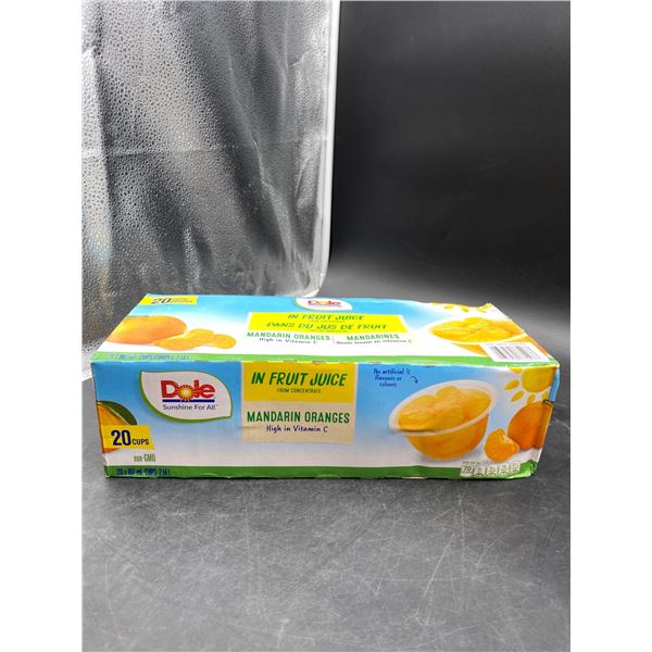 Dole Mandarin Oranges in Fruit Juice, 20 x 107 ml Cups