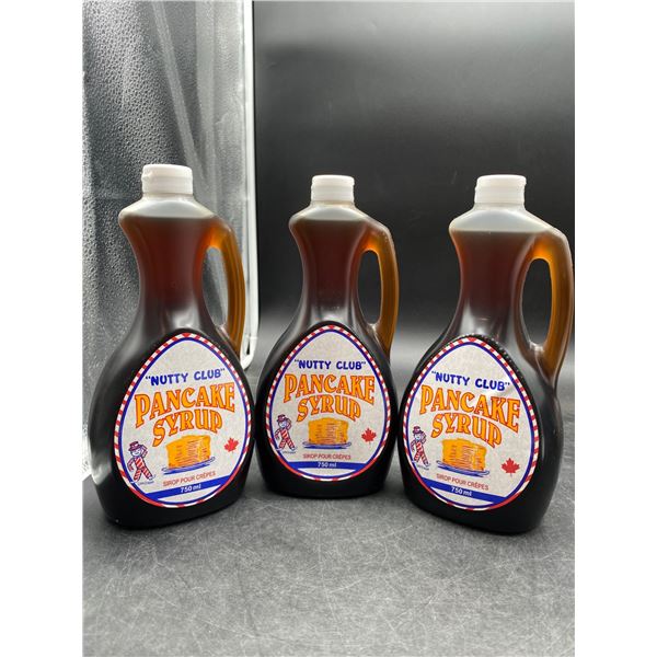 Nutty Club Pancake Syrup Lot of 3 Ð 750 mL Each