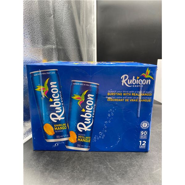Rubicon Exotic Sparkling Mango Beverage, 12 Cans, 355ml Each