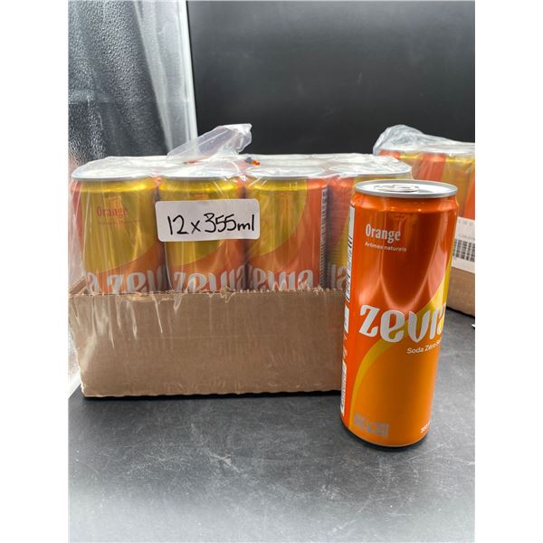 Zevia Orange Soda 12-Pack, 355ml Cans