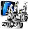 Image 1 : Novsight 9005 H11 Mini LED Bulbs, Pack of 4, 6500K
