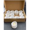 Image 1 : 12 Battery-Operated LED Flameless Flickering Tea Light Candles