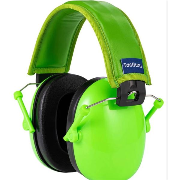TacGuru 130 Solid Color Edition, Kids Ear Protection Earmuffs, Hearing Protection