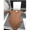 Image 1 : MANGOPOP WomenÕs Brown Snap Crotch Bodysuit