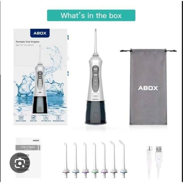ABOX Portable Oral Irrigator with Rechargeable Battery