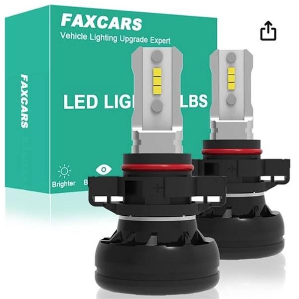 FAXCARS LED Light Bulbs, Model PS19W/PS24W/5202