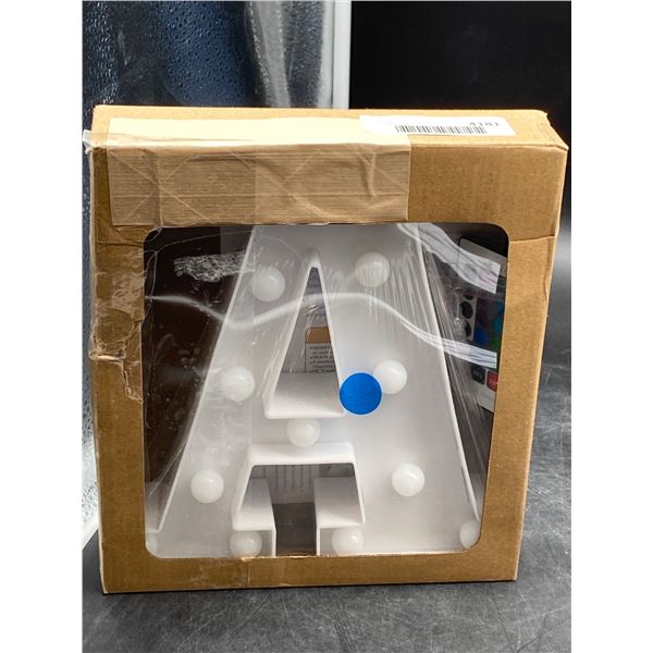 Colorful LED Marquee Letter ÔAÕ with Remote Control, Multicolor