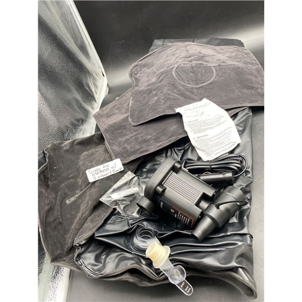 Inflatable Air Mattress Single Size With 2 Pillows And Pump