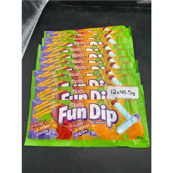 Lik-m-aid Fun Dip Candy Sticks 12 Pack, 40.5g Each