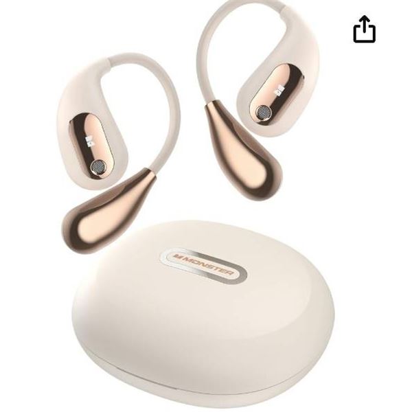 Monster Open Ear AC210 Ear Buds, Bluetooth 5.4 Earphones Stereo Sound, Wireless Headphones 30 Hours 