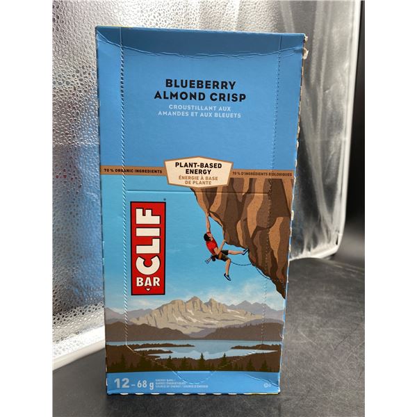 Clif Bar Blueberry Almond Crisp, 12 x 68g Energy Bars