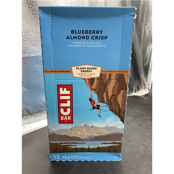 Clif Bar Blueberry Almond Crisp, 12 x 68g Energy Bars