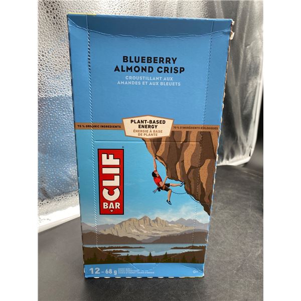 Clif Bar Blueberry Almond Crisp, 12 x 68g Energy Bars
