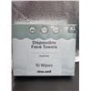 Image 2 : Disposable Face Towels Travel Pack, XL, 10 Wipes Each Lot of 3