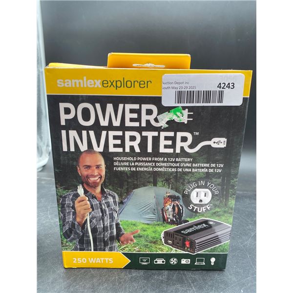 Samlex Explorer 250 Watt Power Inverter for Household Power Conversion