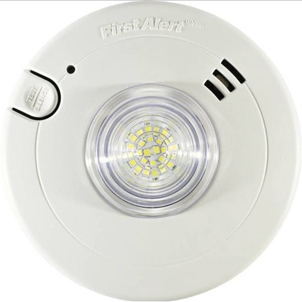 BRK Slim LED Strobe Smoke Alarm Model 7020BSLA, 120V AC