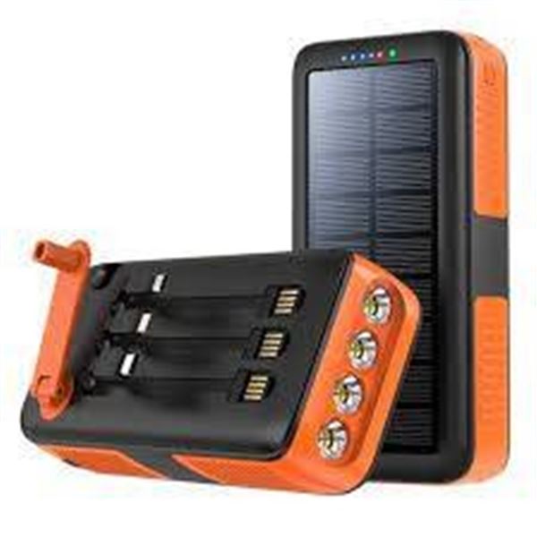 Solar Power Bank With 61200mAh Capacity and Model X0046G37CX