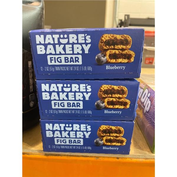 Nature’s Bakery Blueberry Fig Bar Lot of 3 Boxes 36 x 57g& nbsp;