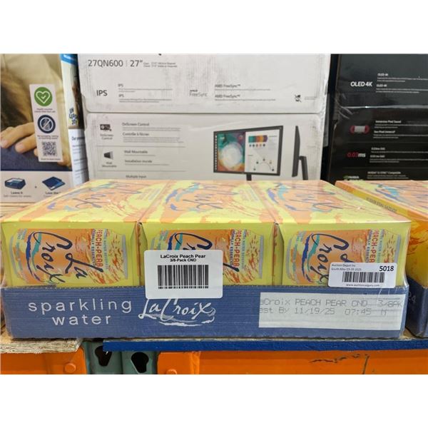 LaCroix Peach Pear Sparkling Water, 3/8-Pack CND