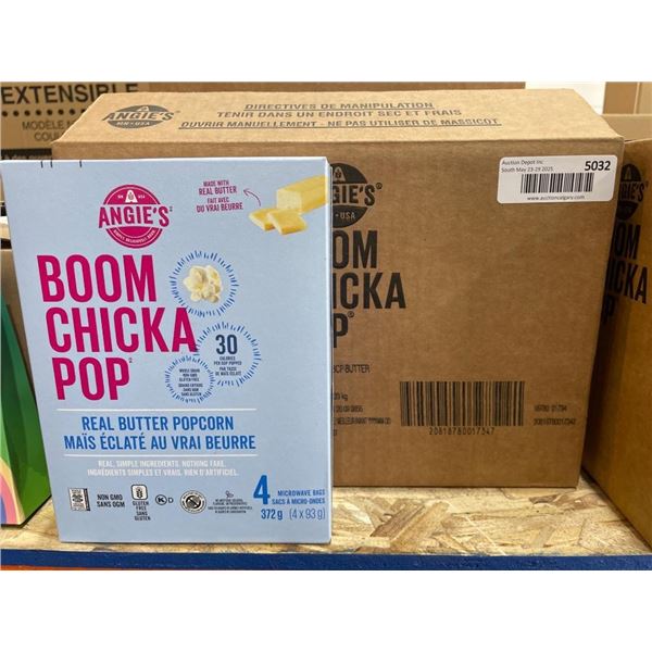 Angie’s Boom Chicka Pop Real Butter Popcorn, 6 x 372g