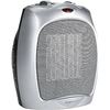 Image 1 : Amazon Basics Ceramic Personal Heater With Adjustable Thermostat, Silver, 1500W