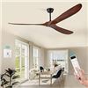 Image 1 : Chriari 60-Inch Ceiling Fan for Patios, Bedroom, and Living Room