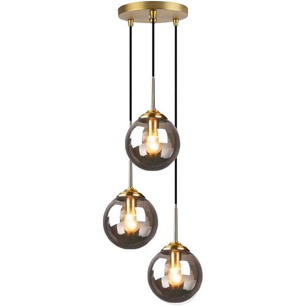 F XD Global Industrial-Style Lobe Lampshade (Grey)