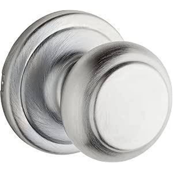Troy GA101 T26D B 6LS1R1 V1 Passage Door Knob, Satin Chrome