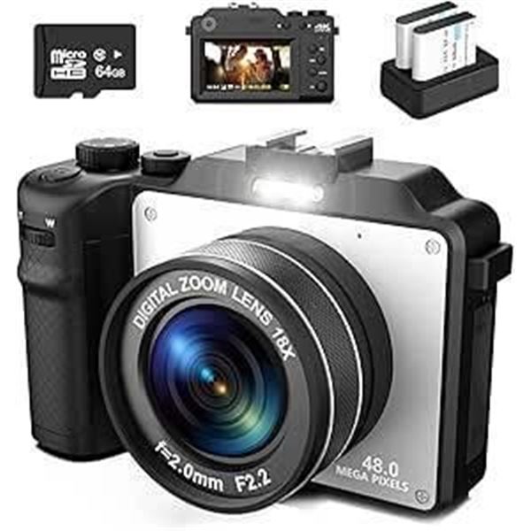 Digital Camera with 16x Zoom and 24 MP Lens