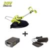 Image 1 : Sun Joe& nbsp;11-in. 20V 2A Cordless Electric String Trimmer/Edger, Auto-Feed