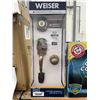 Image 1 : Weiser SmartKey Satin Nickel Door Lock Set with Lifetime Warranty