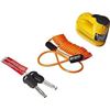 Image 1 : Kryptonite Keeper 4.10 Yellow Disc Lock with Orange Cable