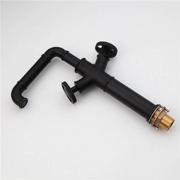 Single Hole Double Handle Faucet with Installation Components