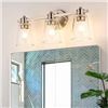 Image 1 : Tipace 3-Light Bathroom Vanity Light, Model L-G7498-3T
