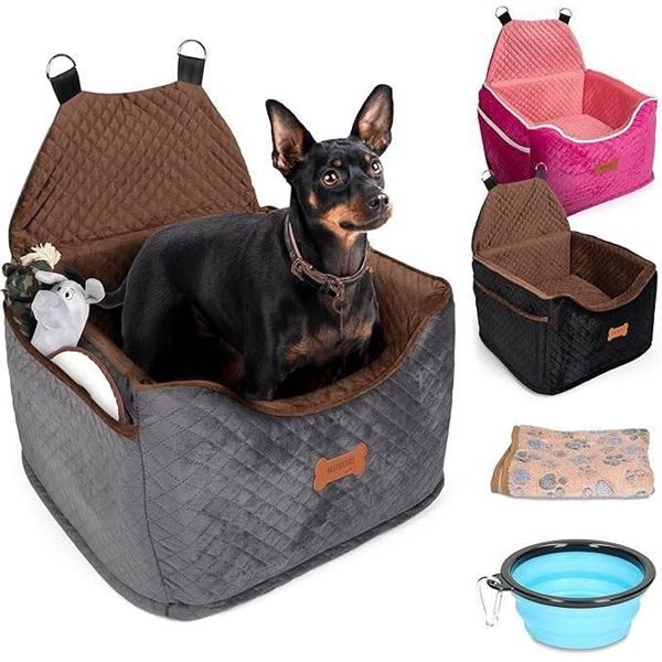 Nuvori Dog Car Booster Seat in Grey