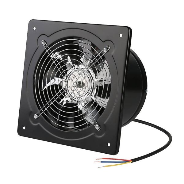 Wall-Mount Exhaust Fan With Installation Guide and Wiring Details