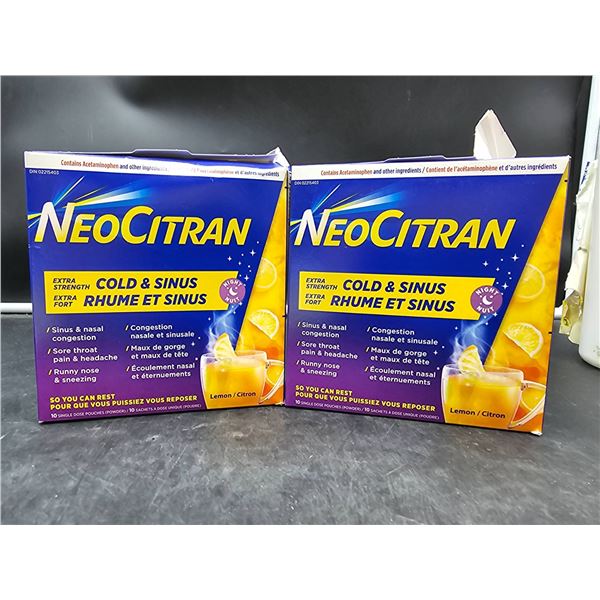 NeoCitran Extra Strength Cold and Sinus Lemon Flavor 2_10 Packs