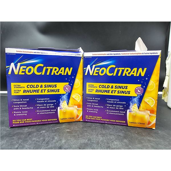 NeoCitran Extra Strength Cold and Sinus Lemon Flavor 2_10 Packs