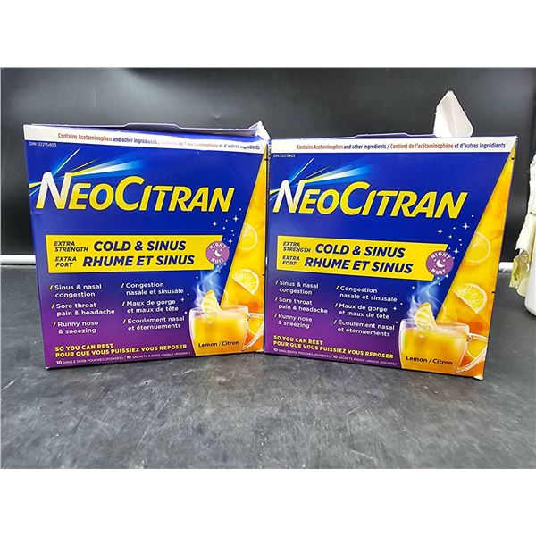 NeoCitran Extra Strength Cold and Sinus Lemon Flavor 2_10 Packs