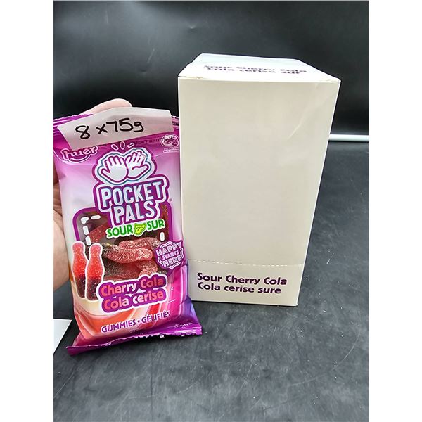 Pocket Pals Sour Cherry Cola Gummies, 8 x 75g