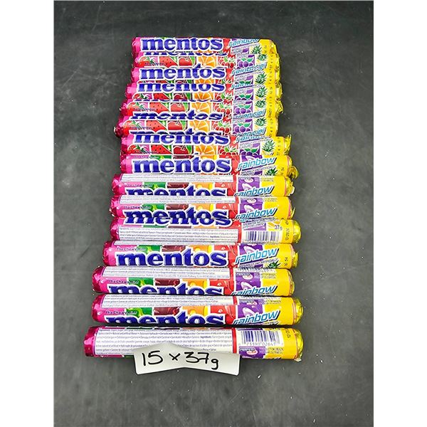15 Rolls of Mentos Rainbow 37g Each