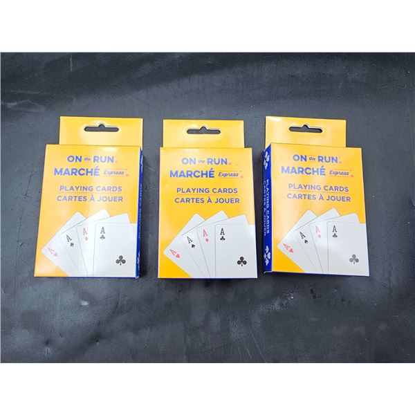 3 decks On the Run Playing Cards