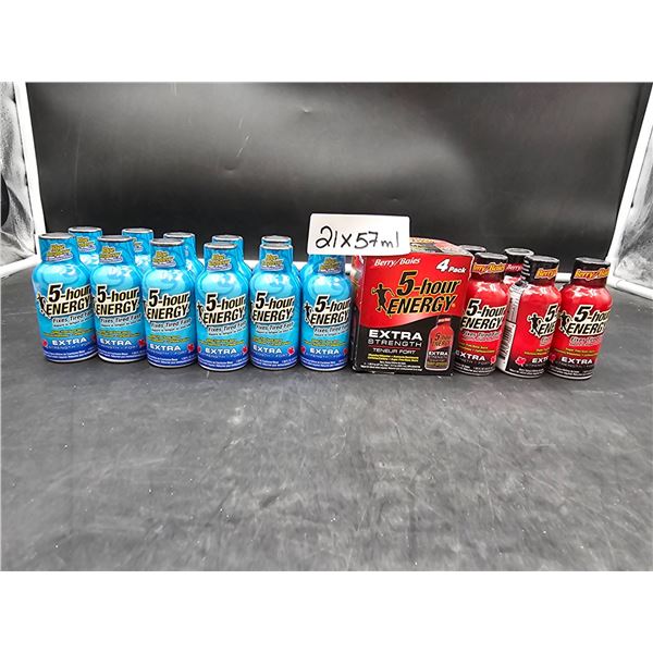 21_57 ml Assorted FlavorsÊÊ5-Hour Energy Extra Strength Energy Shots
