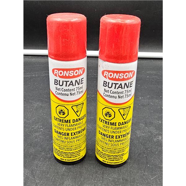 Ronson Butane 2x75ml Canisters
