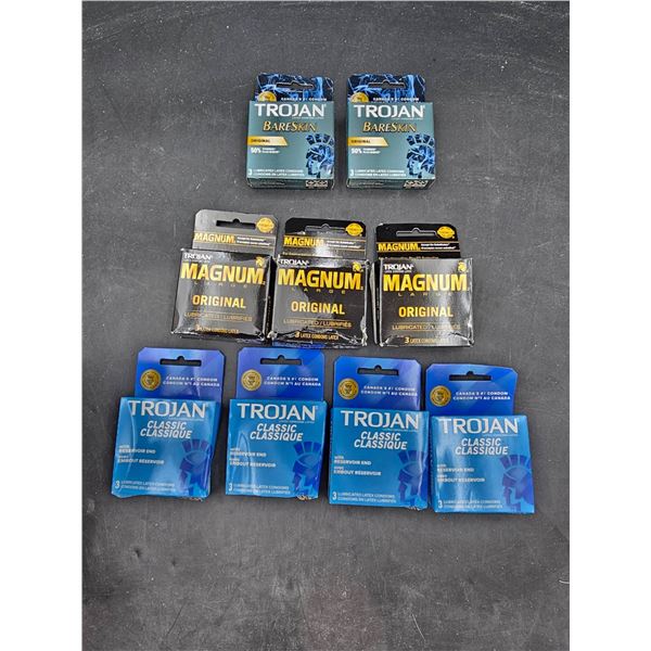Trojan Latex Condom Packs 9 assorted packsÊ