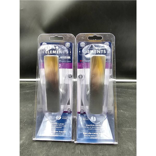 Elements Door Handle Lever Sets with Locks Ð 2 Units