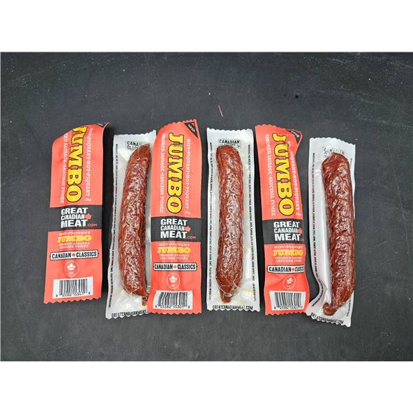 Great Canadian Meat Jumbo Smoked Sausage Hot-Piquant 6 Jumbo Meat Stc=icks